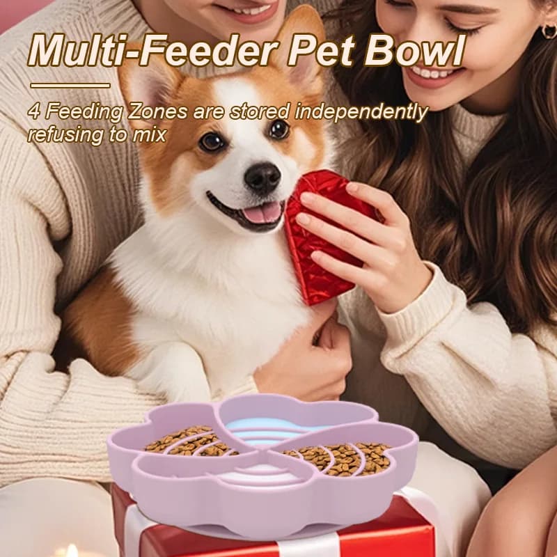 Food Grade Silicone Slow Feeder Bowl Anti Choke Bloat Insert Mat Non Slip Suction Puzzle For Dog Cat Pet Puppy