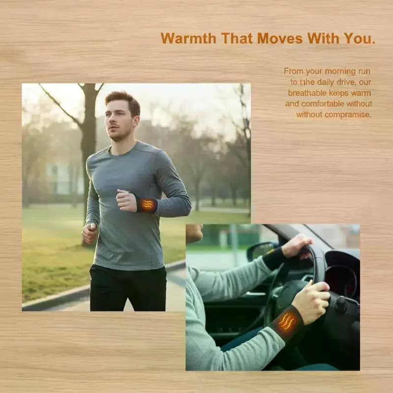 1Pcs Self Heating Wrist Band Magnetic Therapy Support Brace Wrap Heated Hand Warmer Compression Pain Relief Wristband