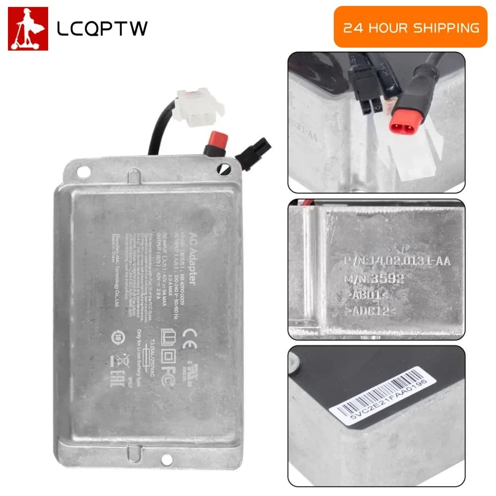 Caricabatterie Integrato 42V 2.9A per Monopattino Segway Ninebot Max G30 G30D, Ricambio per Alimentazione, Accessori per Monopattini Elettrici