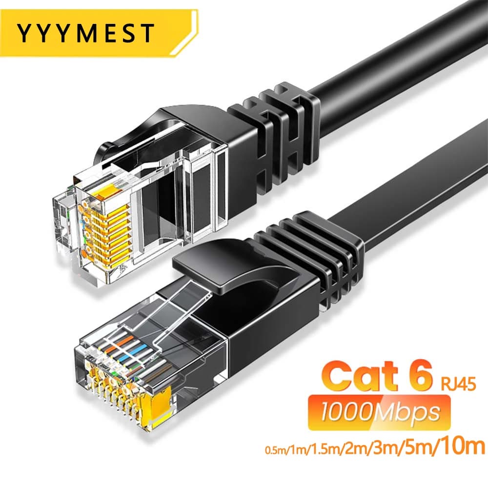 Cavo Ethernet Cat6 Gigabit Cavo Internet ad alta velocità 1000Mbps Cavo LAN di rete schermato RJ45 per router portatile PC PS5 4 3 Xbox