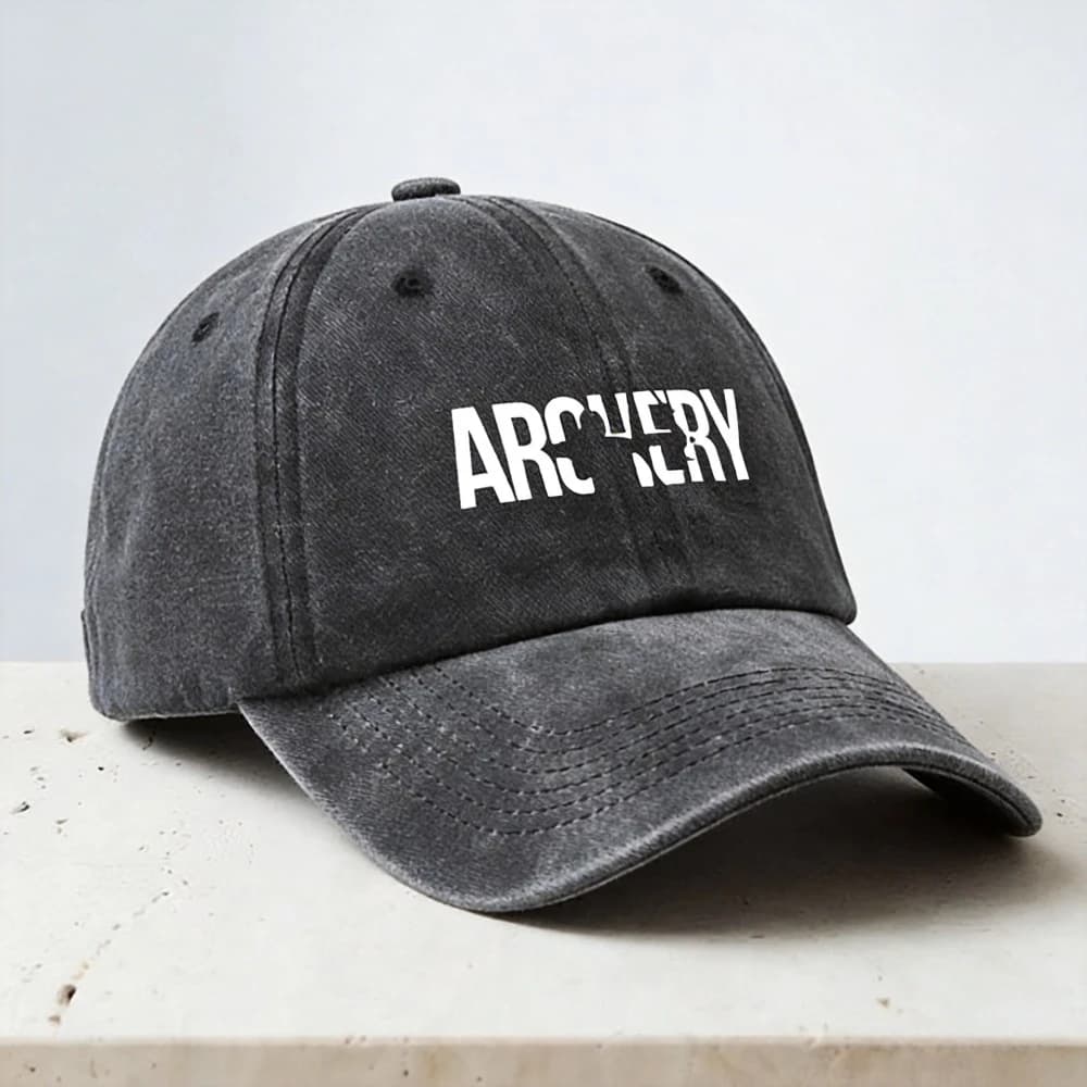 Vintage Archery Bow And Arrow Hunter Hunting Baseball Cap fashion Men Women Adjustable Distressed Denim hats Visor Golf hat