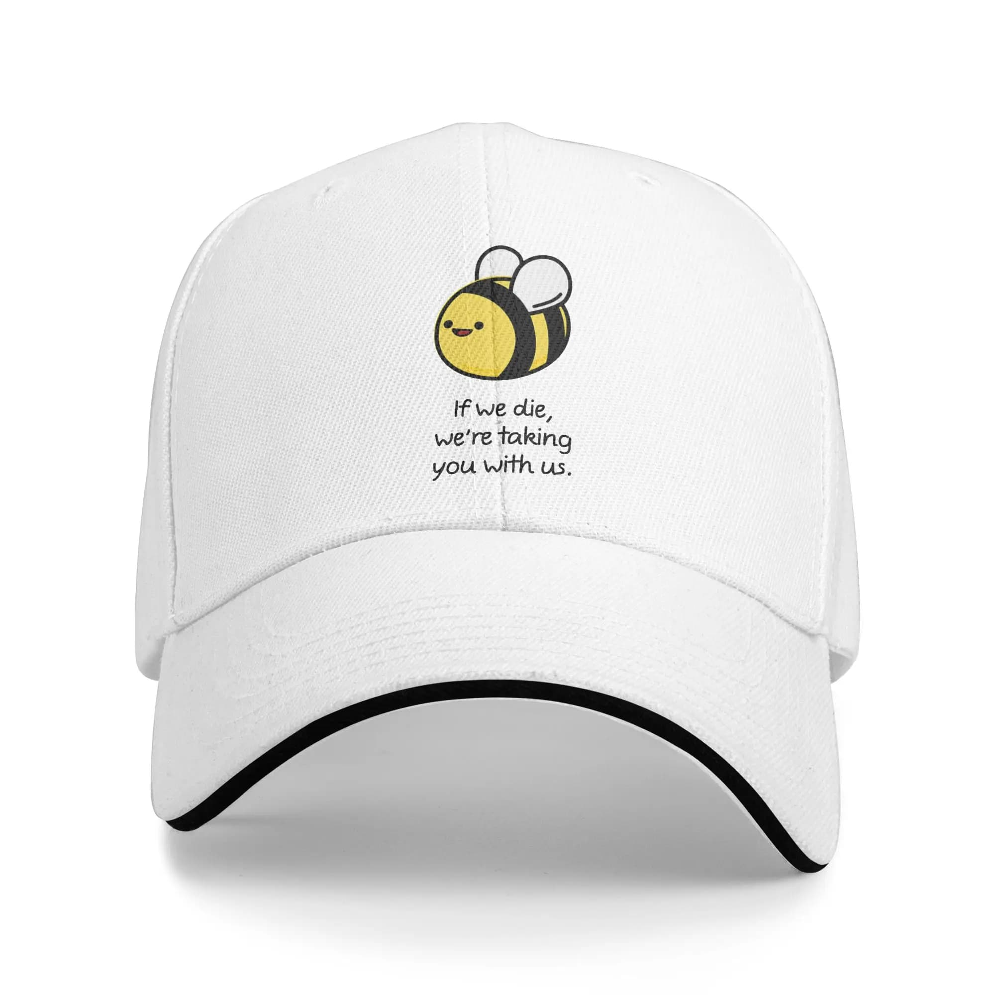 Spring Save The Bees Baseball Cap Outdoor Sport Streetwear Custom DIY Sun Trucker Hat Female Male Breathable Snapback Cap