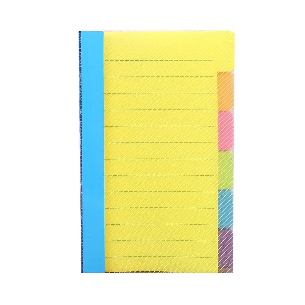 Quaderno Organizzato con Segnalibri Colorati, Blocco Note Incluso, Portapenne e Copertina per Studenti, Insegnanti e Planner