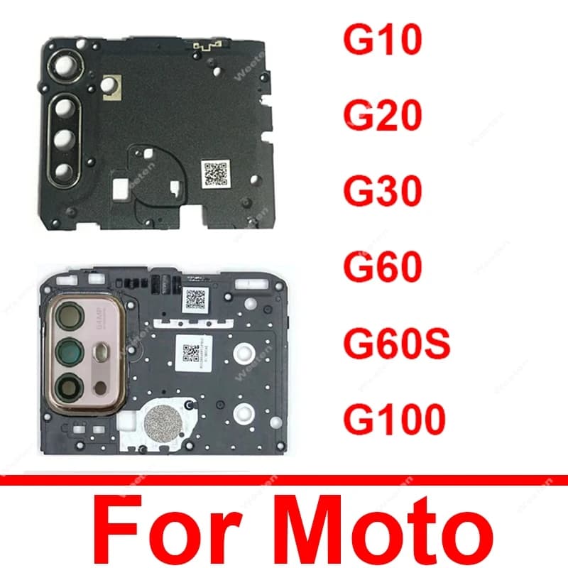 Copertura della scheda madre della scheda madre dell'antenna per Motorola MOTO G10 G20 G30 G60 G60S G100 lente della fotocamera posteriore in vetro con pezzi di ricambio del telaio