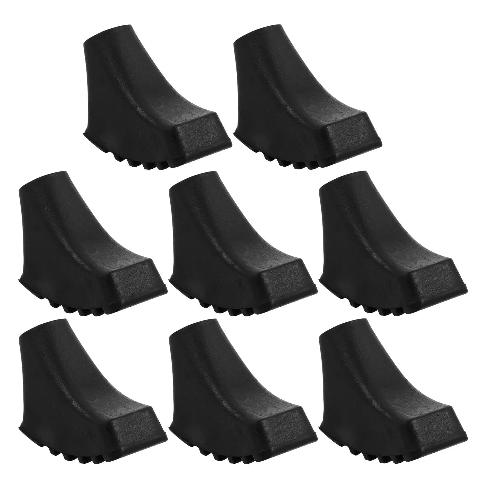 8Pcs Trekking Pole Tips Replacement Durable PVC Nonslip Hiking Pole Feet for Outdoor Trekking Camping Walking Accessories