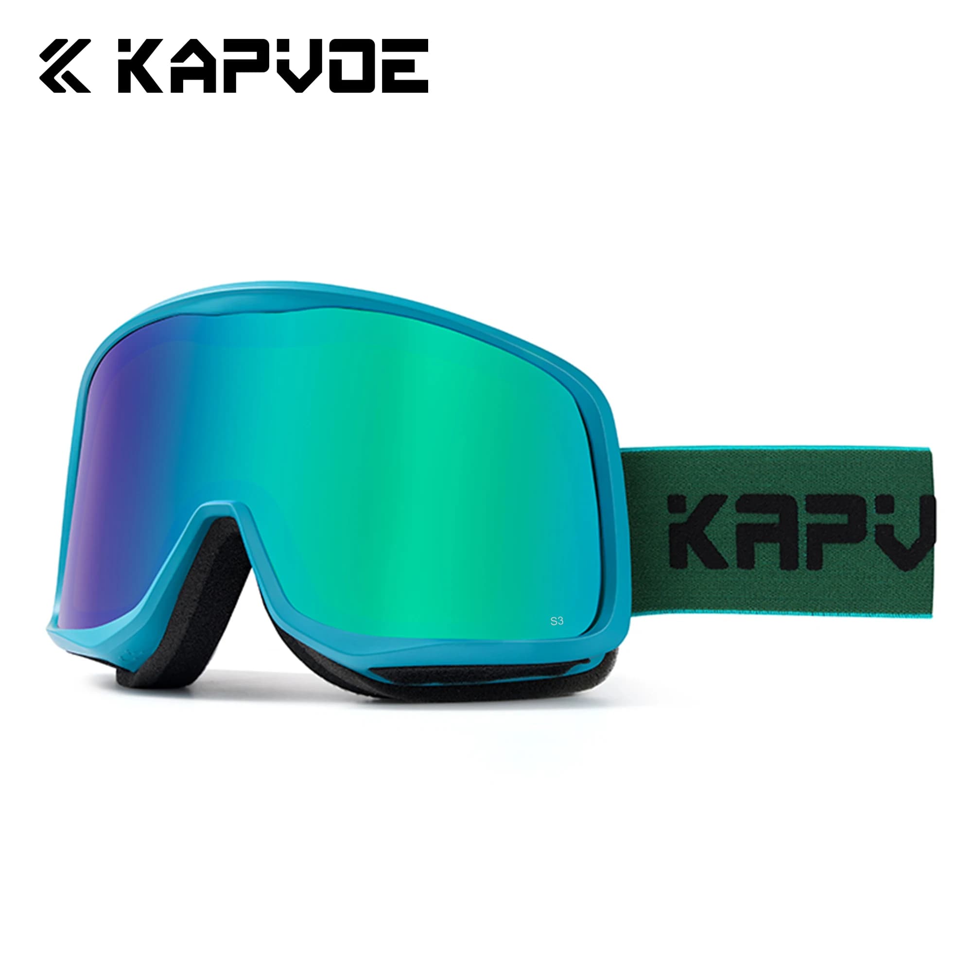 Occhiali da Neve Fotocromatici Kapvoe per Uomo, Maschera Antiappannamento UV400 per Snowboard, Occhiali Protettivi per Donna, Occhiali per Motoslitta Invernali