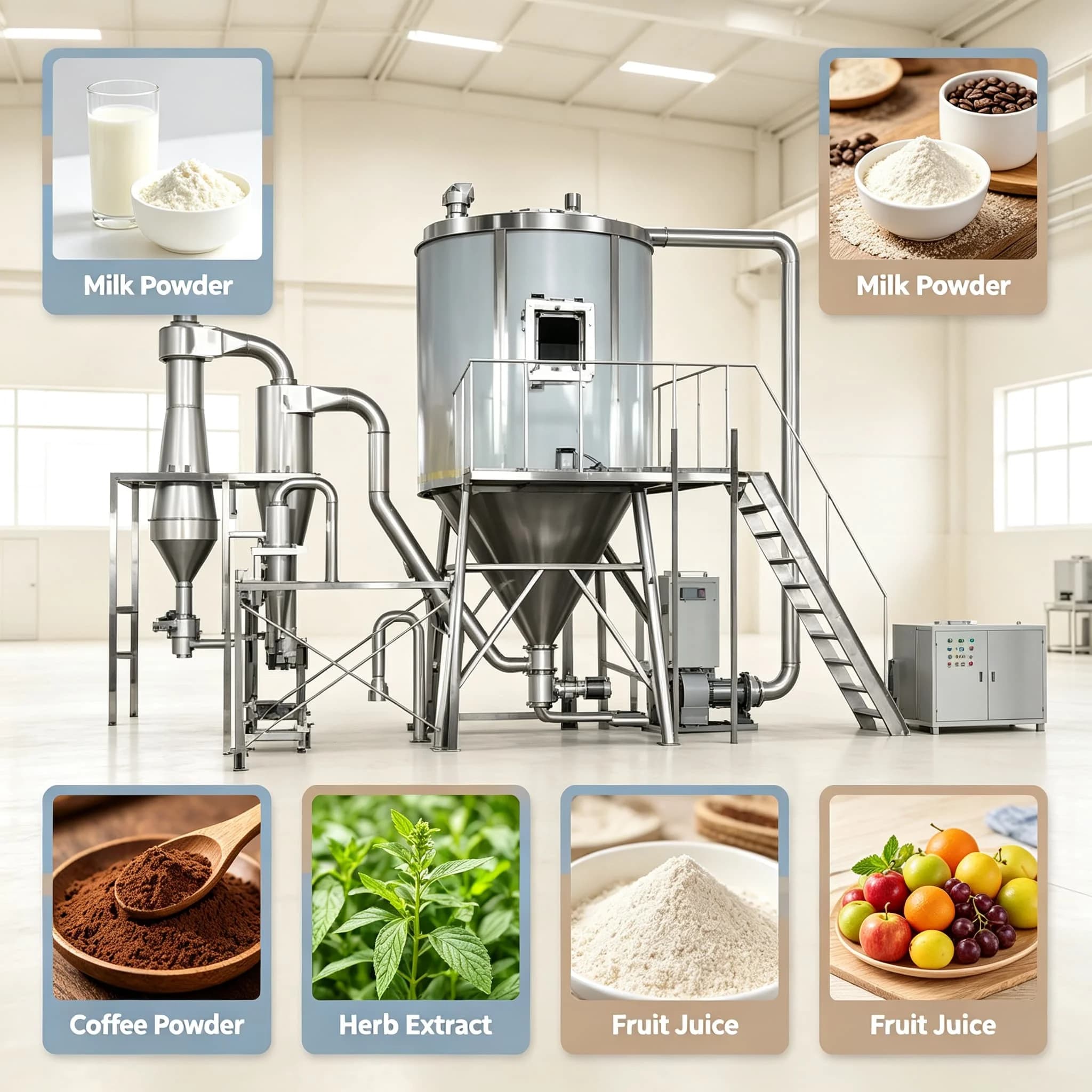 High Speed Centrifugal Fruit Juice Milk Powder Dryer Lab Scale Spray Dryer for Whey Protein Research Customizable