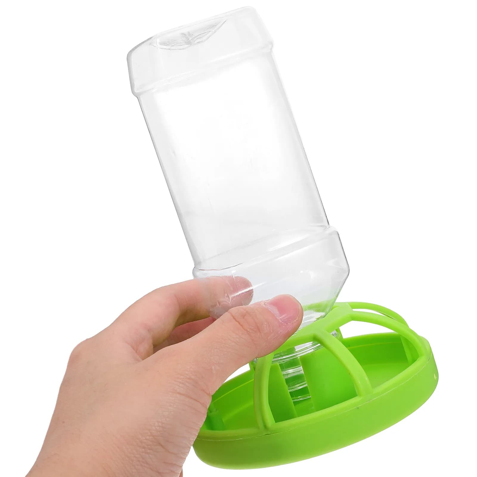 Bird Cage Food Feeder Automatic Parrot Food Container Sturdy ABS Material Easy Maintenance Small Portable Feeding Bowl for Birds