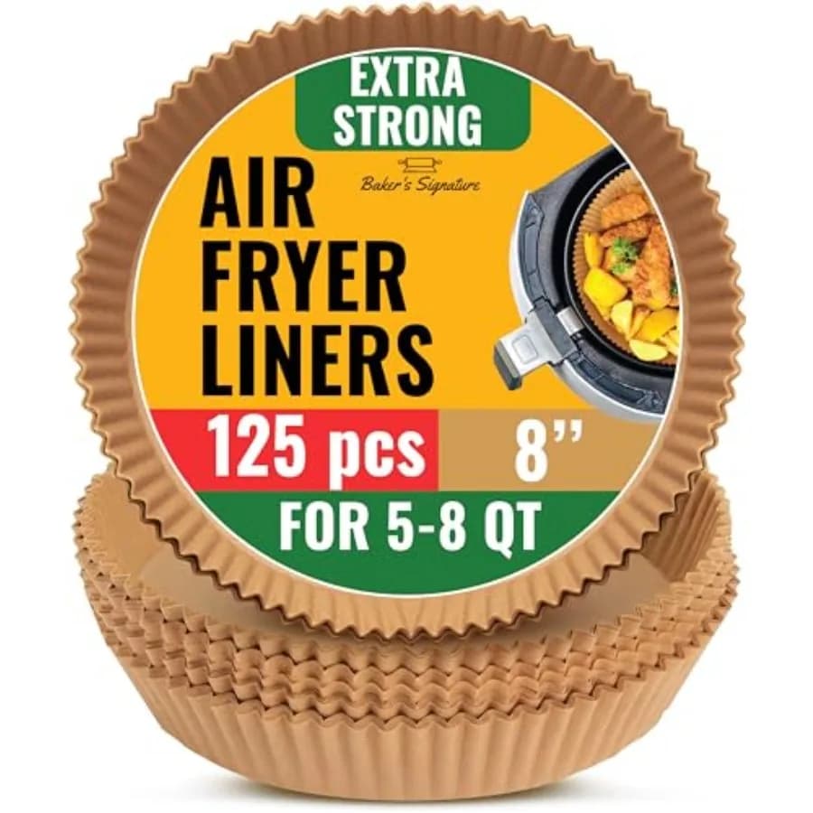 Air Fryer Liners Ninja, 25 Pcs Round Disable Airfryer Pr Liners Non-Stick and Oil Proof Ea Cleanup, Great Oven, Pans and ing