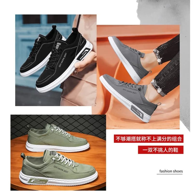 Men's Ice Silk Slip On Canvas Skate Shoes 2026 Summer Breathable Elastic No Tie Korean Trend All Mat Flat Casual Footwear