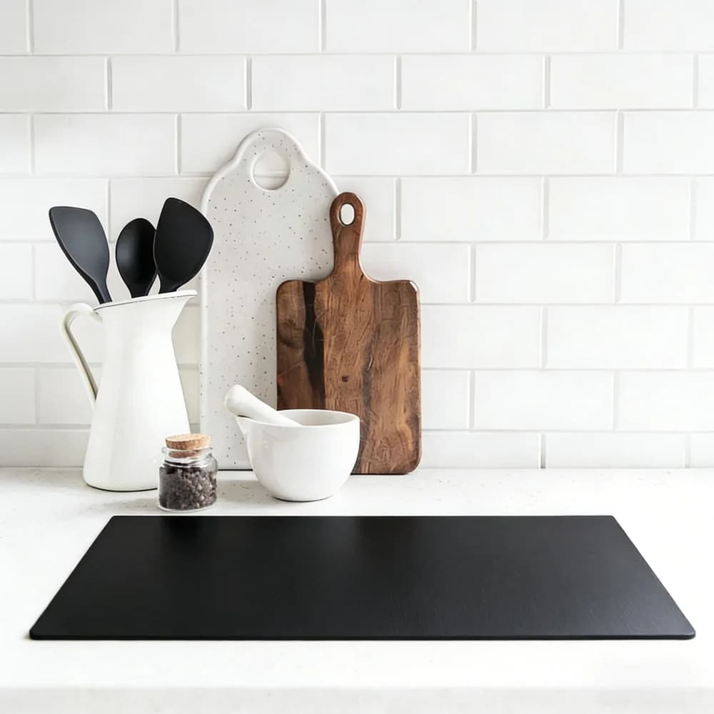 Large Heat Resistant Silicone Mat for Kitchen Counter Countertop Anti-Slip Countertop Protector for Air Fryers Coffee Pots