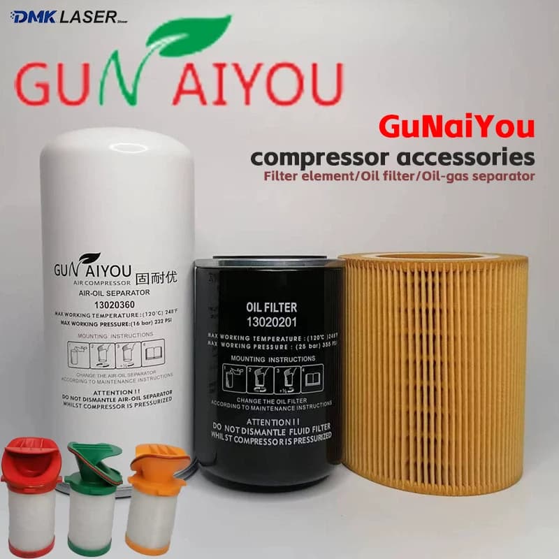 GuNaiYou Compressore d'aria 11-15KW Parti Cartuccia filtro di precisione GNY015AO AX AA Filtro olio Separatore olio-gas Elemento filtro aria