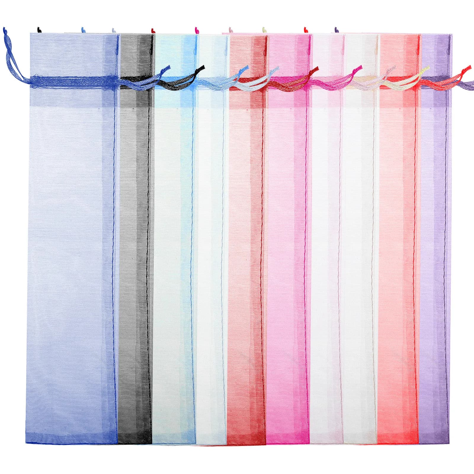 50 Bags Fabric holders Vivaci, Reusable and Breathable with Coulisse, for Jewelry, Hair Accessories, Makeup Brushes, Bottles