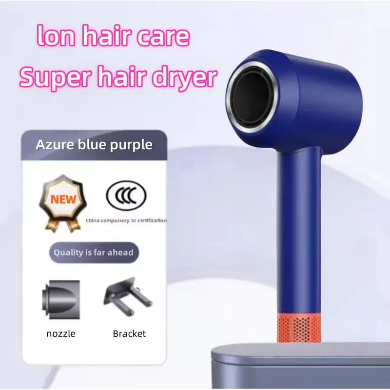 High-speed personal hair dryer, super hair dryer, negative ions, quick drying, hairdresser, home use, large hair dryer