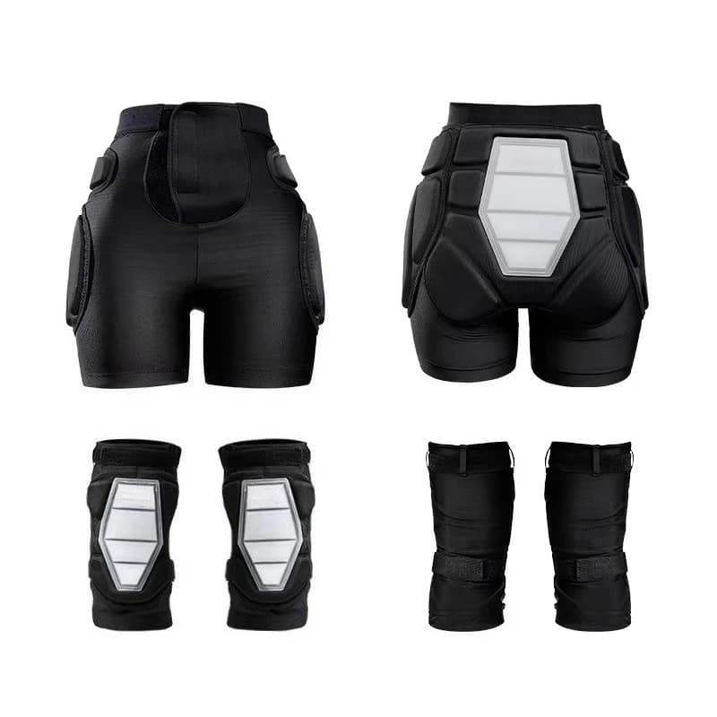 Crash Pad Impact Gear for Skiing Skating Snowboarding Skateboarding Ski Hip Pad Protection Hip Pants and Soft Kneepads