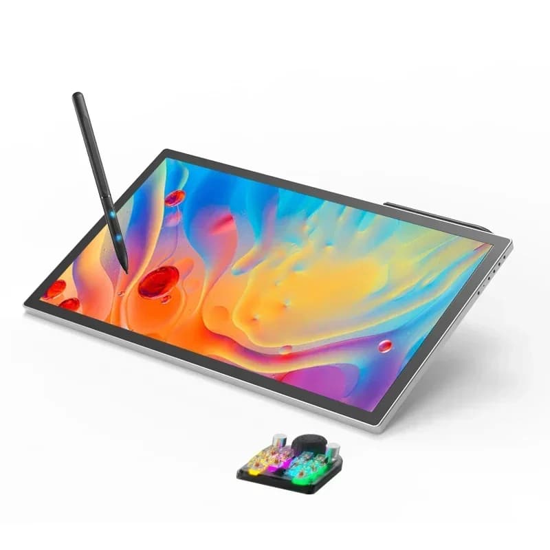 Monitor tablet con schermo da 21,5 pollici, senza batteria, inclinabile, per disegno e grafica, con penna.