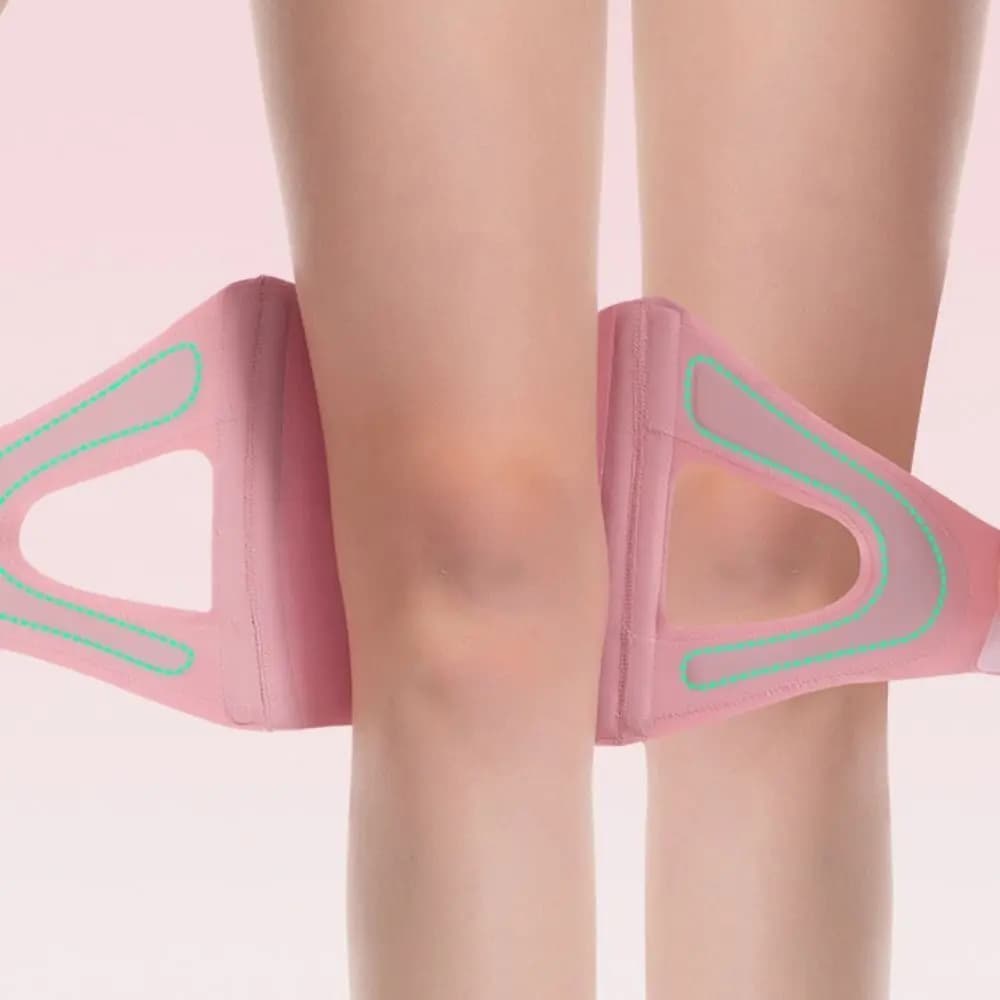 Supporto per Ginocchio Sportivo Sottile, Elastico e Compressivo, con Fascia Incrociata per Supporto del Menisco
