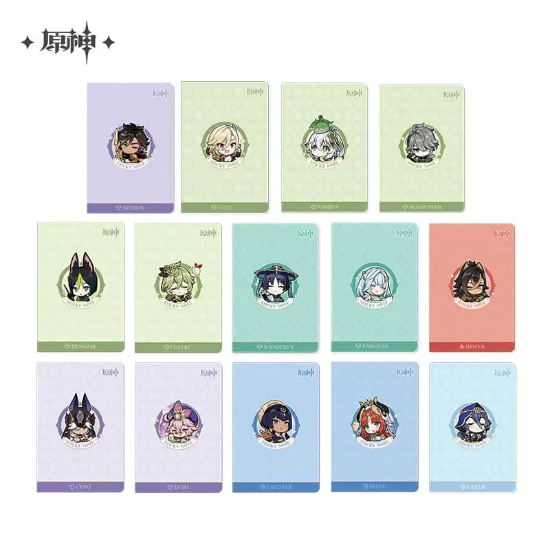 Sunsyea Genshin Impact ufficiale Merch miHoYo Original Sumeru Series Q Version Notebook Wanderer Nahida Cyno Tighnari Alhaitham