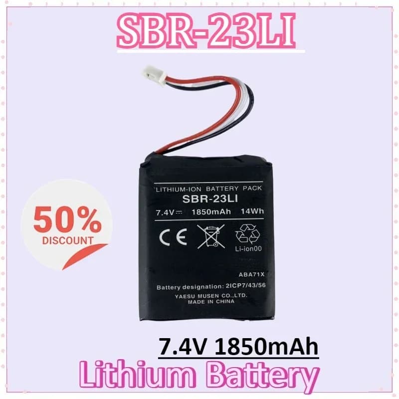 SBR-23LI 7.4V 1850mAh 14Wh Batteria al litio Polimerica Dispositivo di bellezza Rich Idrogeno Tazza d'acqua KC walkie-talkie Batteria