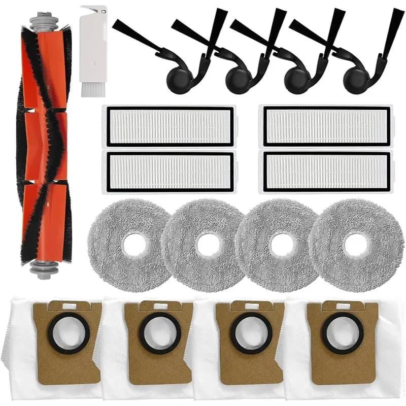 A07R Kit Of Replacement Parts For Robot Vacuum 5 5 Pro-Main Brush, Side Brush, HEPA Filters, Mop Pads, Dust Bags Accessor