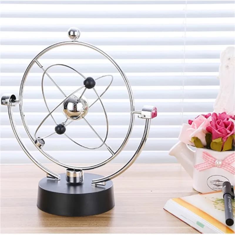 Strumento a pendolo caotico equilibrio perpetuo globo celeste Arredamento per la casa macchina da tavolo decorazione artigianale Ornamenti di Newton