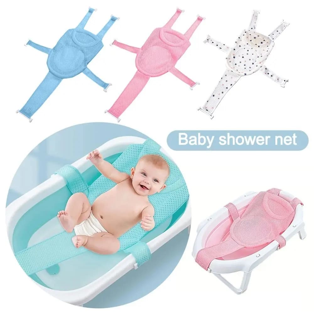 Sedile per vasca da bagno Cuscino da bagno per neonato a forma di croce Pieghevole regolabile Vasca da bagno per bambini Cuscino per vasca da bagno Tappetino da bagno antiscivolo