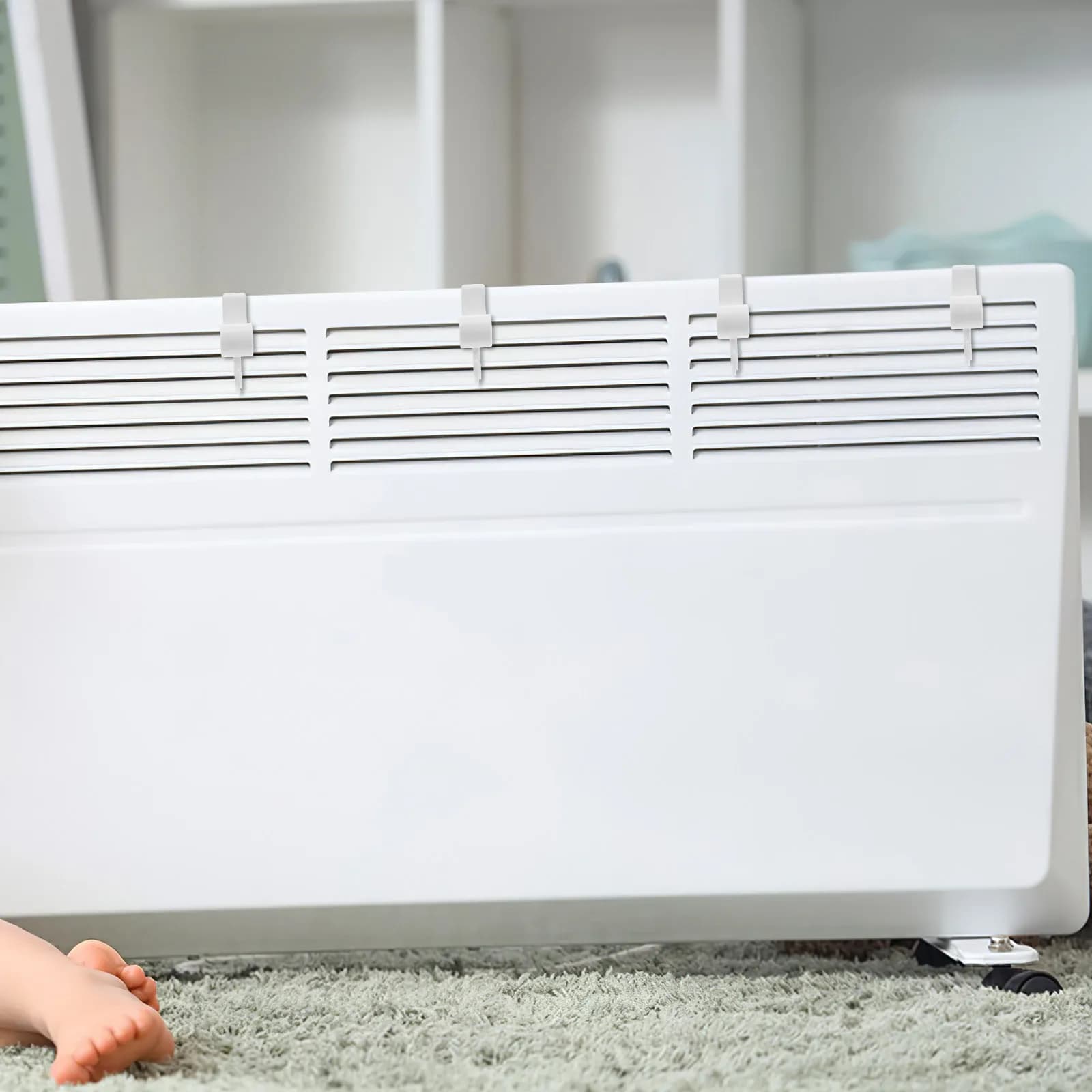 2 Shelves Shelves Warm White Plastic Spare Parts for Drying Clothes and Towels, for Interior