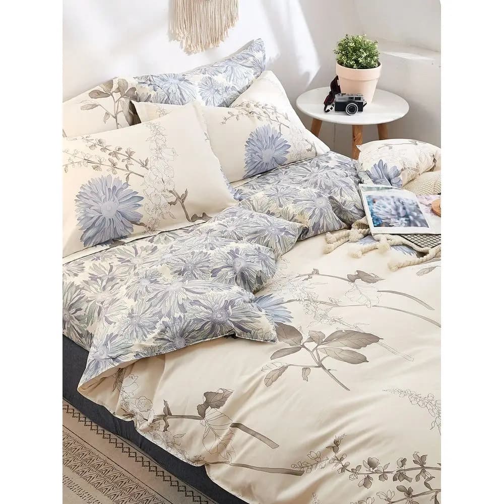 Set copripiumino floreale, biancheria da letto, copripiumino super morbido e delicato sulla pelle, copripiumino lavato, Sh2303294992910140, stampa floreale