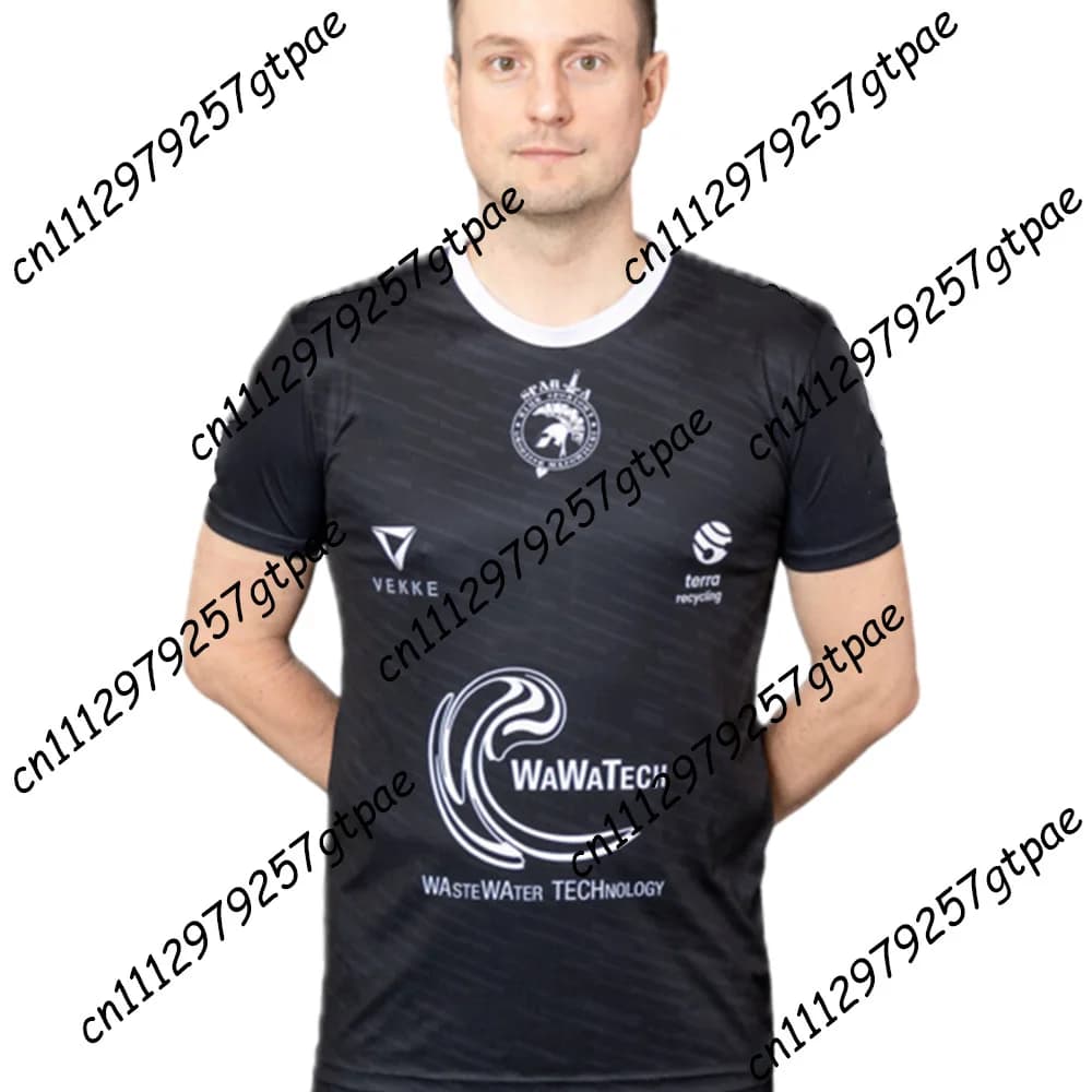 KS Sparta Grodzisk Mazowiecki T-shirt sportiva casual unisex, top traspirante ad asciugatura rapida per ciclismo e pallavolo, edizione estiva