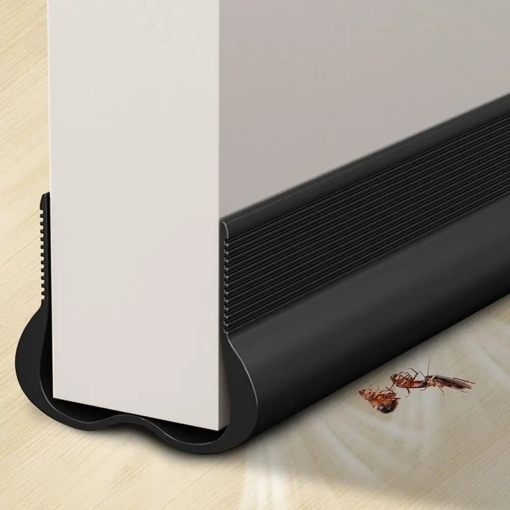Guarnizione Inferiore per Porte in PVC, Design Flessibile, Striscia Sigillante 93cm, Protezione da Correnti d'Aria per Finestre, Miglioramento Domestico
