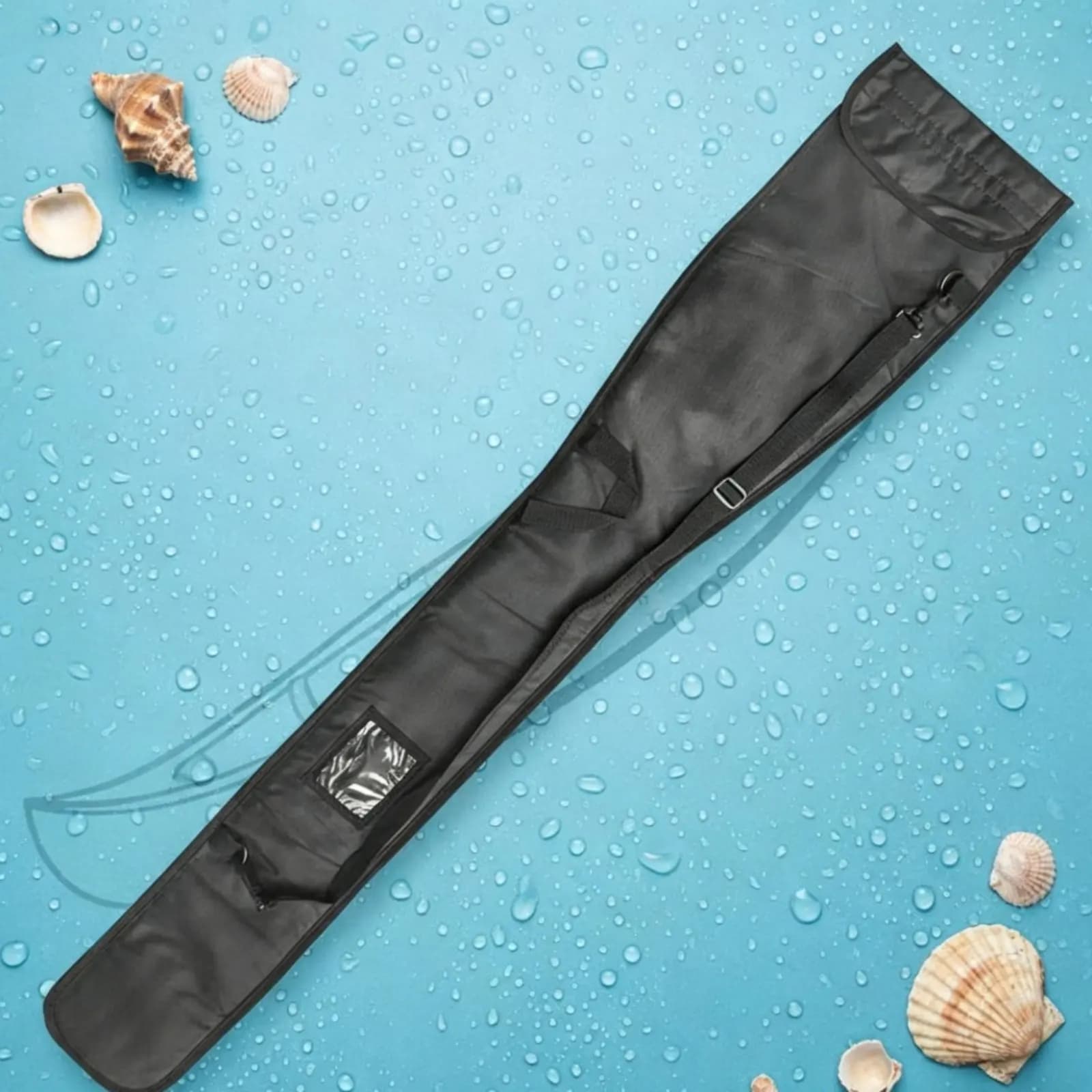 Borsa per pagaia da kayak con rivestimento interno impermeabile, borsa porta pagaia da kayak, tracolla regolabile, asciugatura rapida
