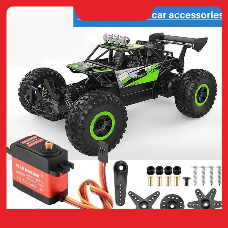 TIANKONGRC Td-8120Mg Servo digitale impermeabile con ingranaggi metallici con coppia elevata da 20 kg 180 angolo per modello di auto telecomandata Rc