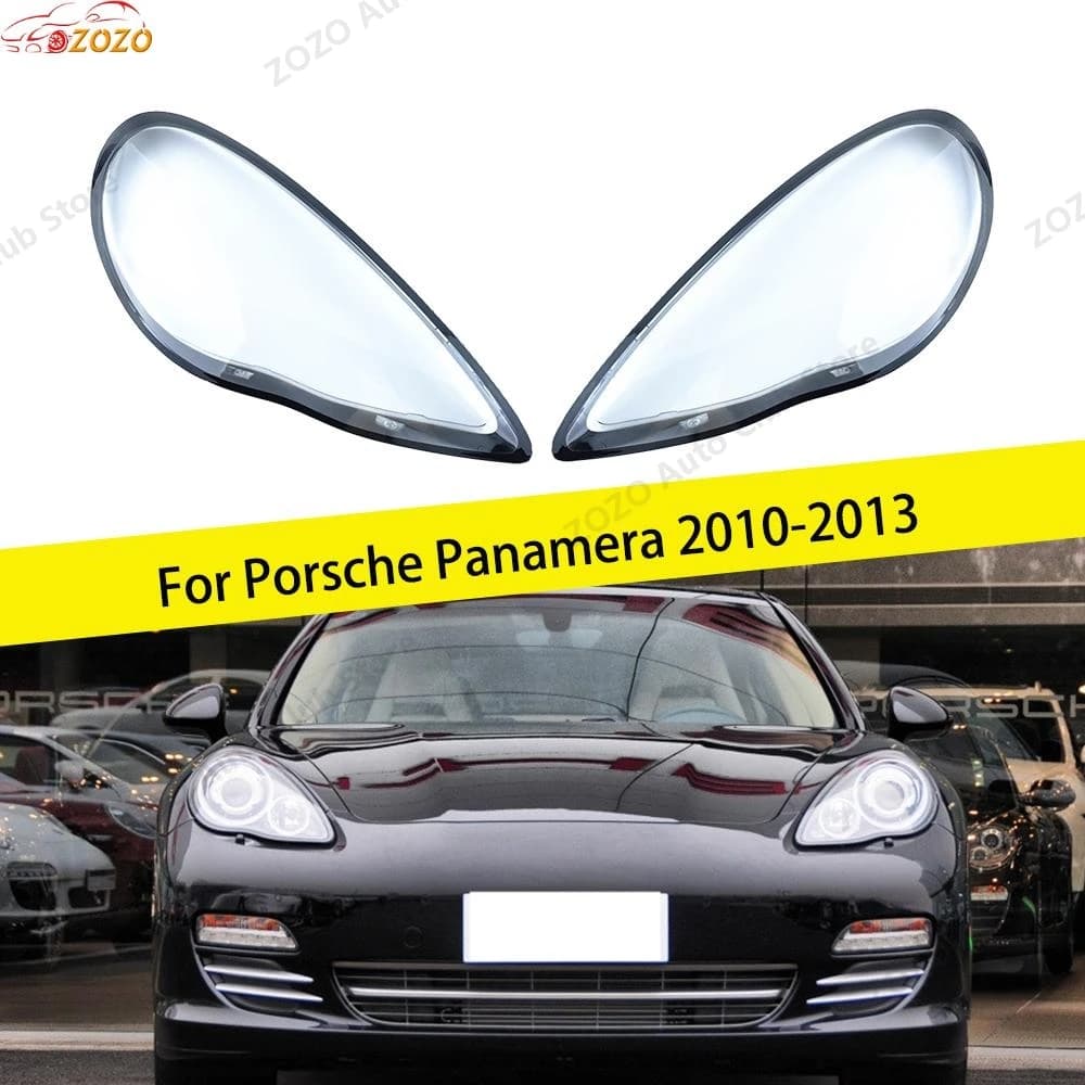 Per Porsche Panamera 2010 2011 2012 2013 Faro dell'auto tappo di copertura Faro Ombra Testa Della Lampada faro copertura della lampada accessori auto