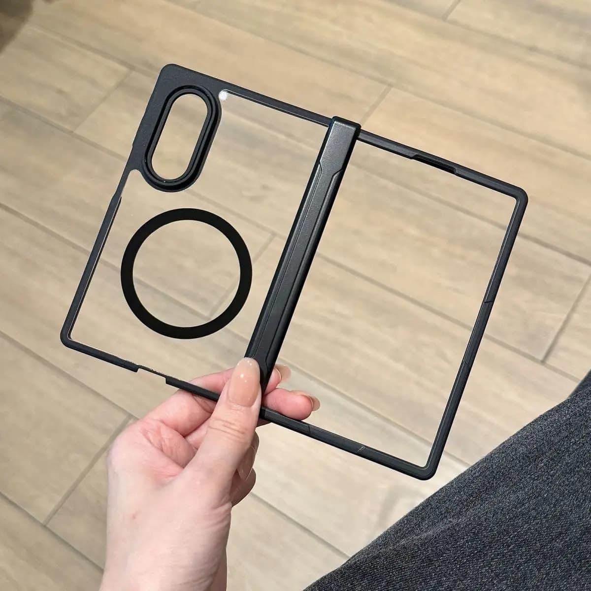 For Samsung Galaxy Z Fold 8 Wide Case New Hard Matte Clear For Magsafe Magnetic Anti Fall Protect Cover For Galaxy z fold8 Shell