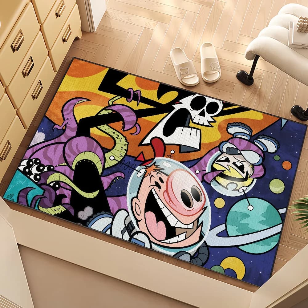 cartoon G-Grim B-Billy Ghost skeleton Mandy small carpet Carpet Home Decorations Bedroom Mat Corridor Balcony Entrance Zerbino Decoration