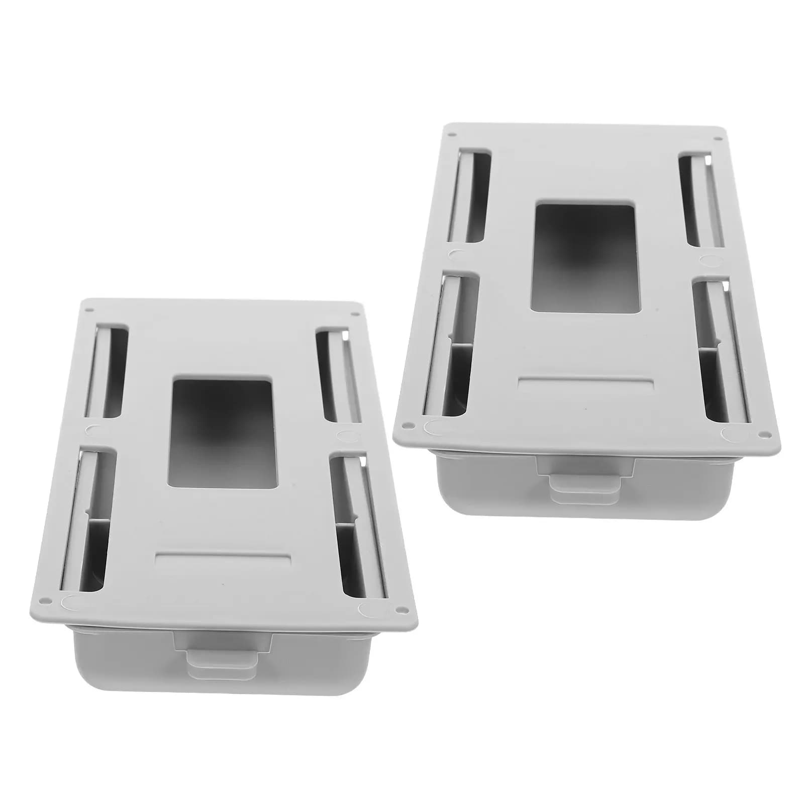 Organizer Sottoscrivania Adesivo a Scomparsa (2 Pezzi) - Scatola Portaoggetti Nascosta per Forniture da Scrivania, Estraibile con Scorrimento Fluido, Salvaspazio per Desktop