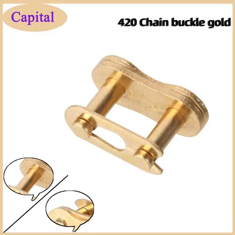 Motorcycle chain buckle link, chain connector main joint link with O-ring chain lock, four-wheel ATV motorcycle chain buckle