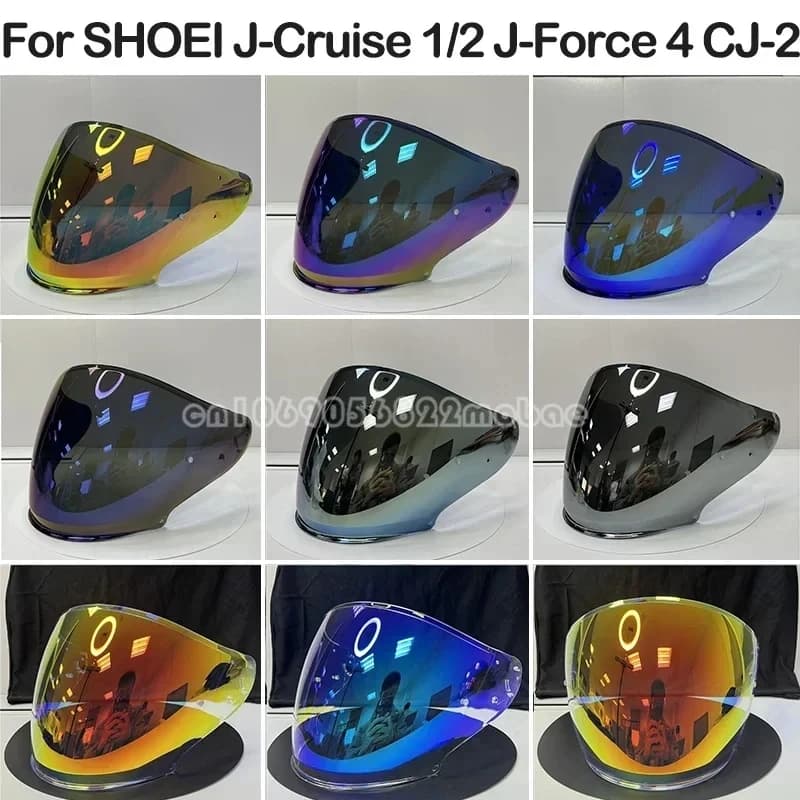 Visiera per casco per SHOEI J-Cruise 1 J-Cruise 2 J-Force 4 CJ-2 Lente per casco moto Visiera aperta Viseria Capacete Moto Glasse
