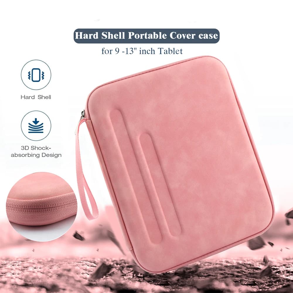 Custodia da trasporto compatibile con iPad Air 11, iPad Pro 11 M4 da 10,9 pollici, iPad Pro 13 con custodia protettiva rigida portatile
