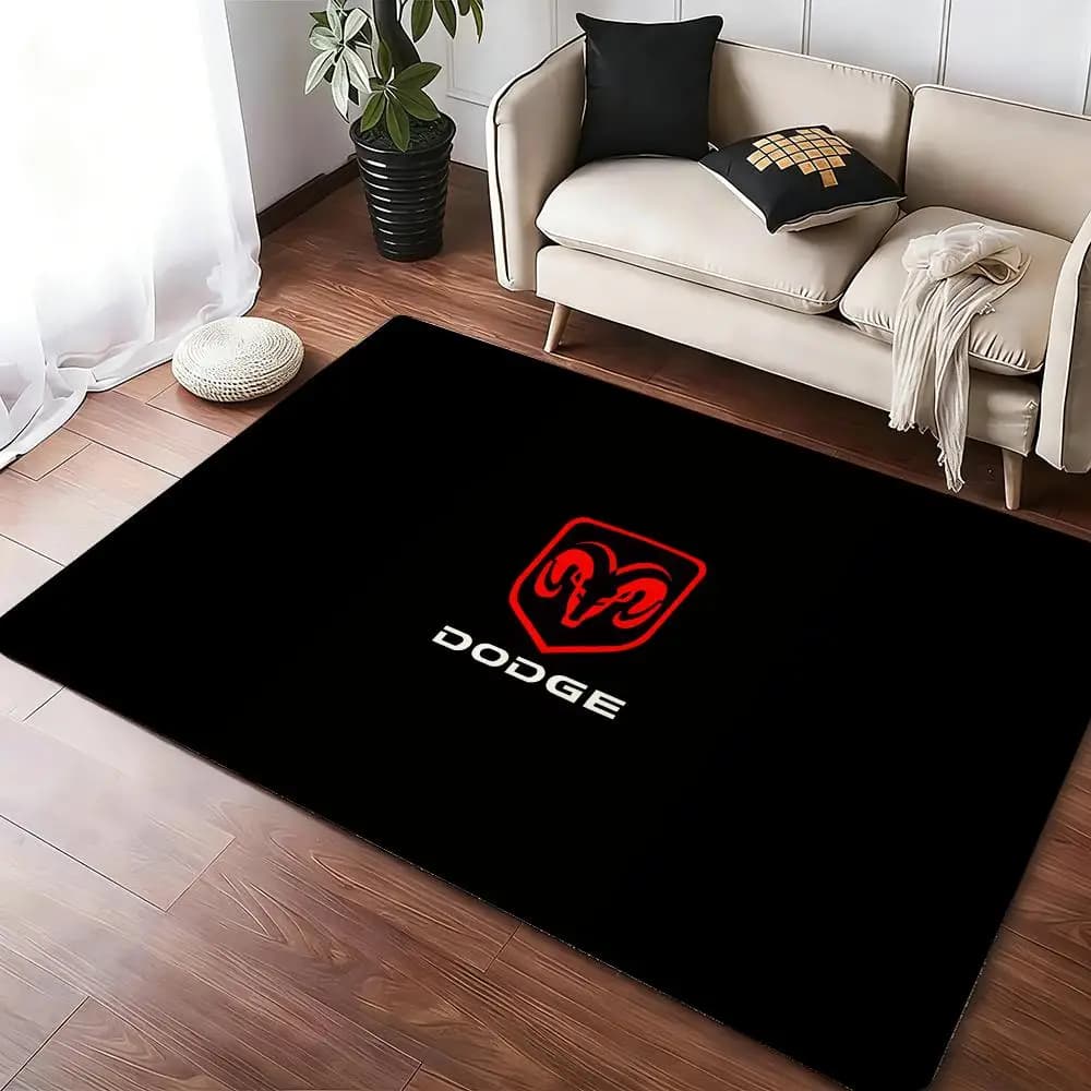 Tappetino per auto di lusso D-DodgeS, comodo tappetino in flanella morbida e spessa, antiscivolo, per soggiorno, camera da letto, cucina, tappeti decorativi