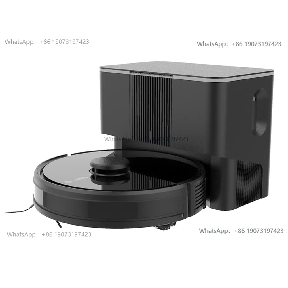 automatic emptying 5000Pa electric aspirator robot vacuum cleaner with hotel wet and dry mopping function