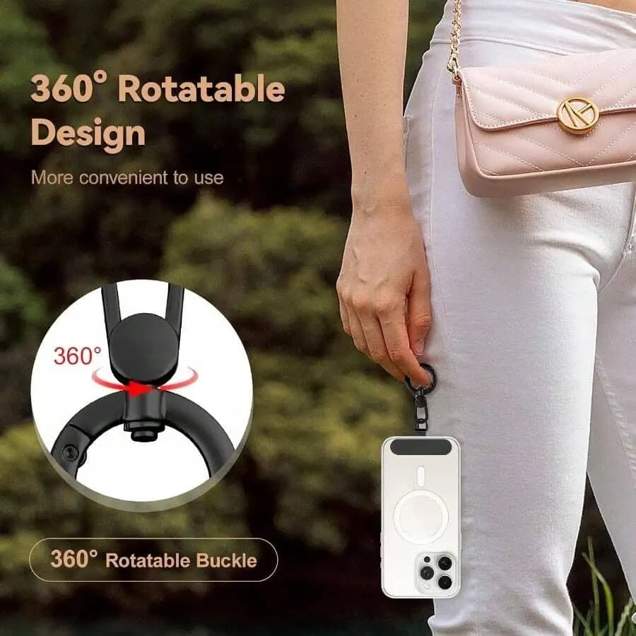 360 Degree Rotatable Phone Lanyard With Buckle For Smartphones