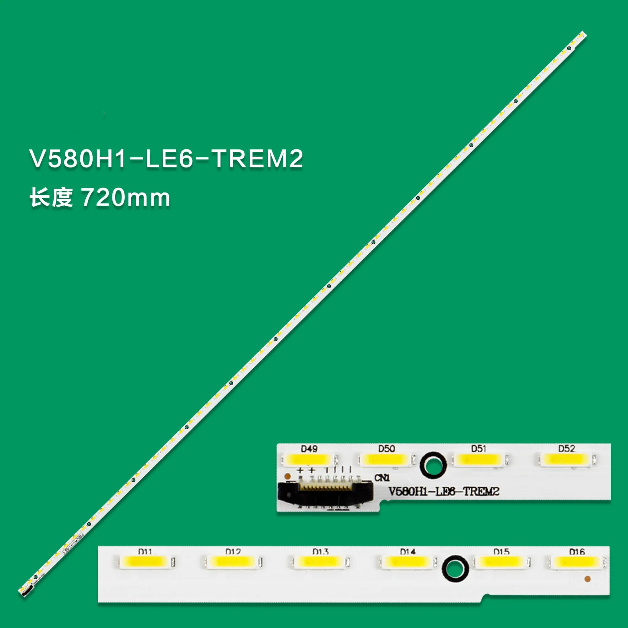 Striscia di retroilluminazione a LED Per LED58C3000iD 58C3080i 58E690U 58E510E 58Q1F 58Q2F PH58E51DSGW PH58E51 V580H1-LE6-TREM2 V580HJ1-LE6