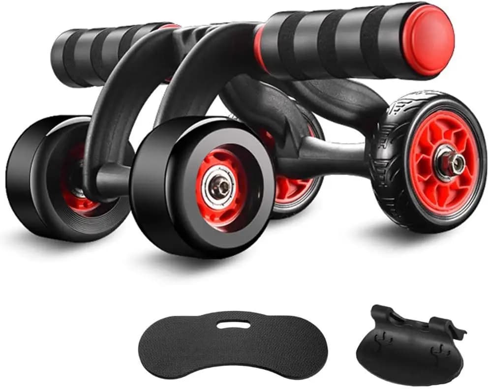 Ab Roller Wheel with Mat Wheel Abdominal Machine for Silent Design and Non-slip Flexible Movement for Men and Women for Home Works