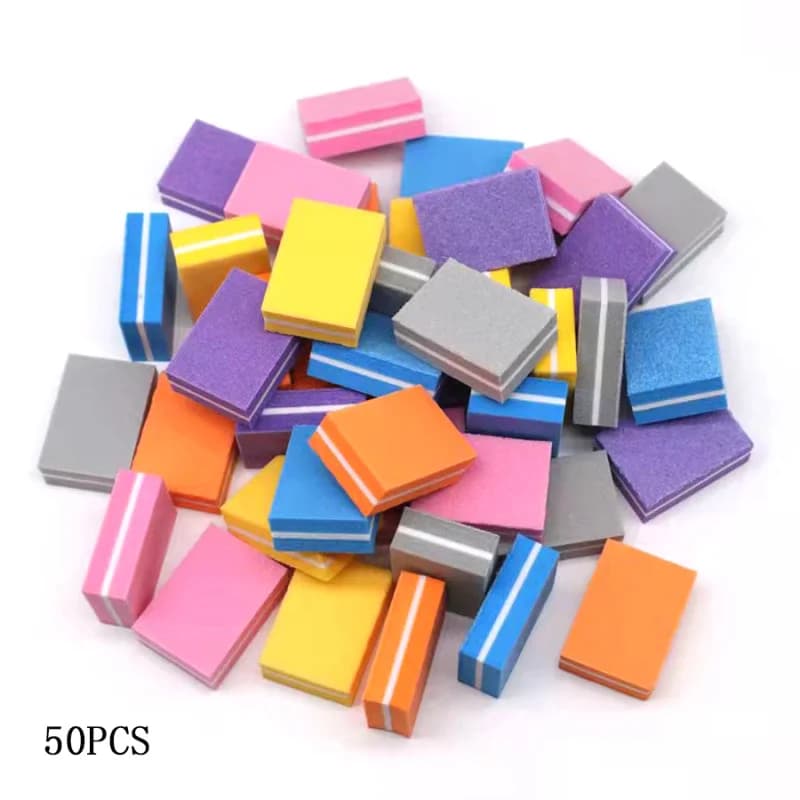 50 pezzi mini lucidatura levigatura lime blocco pedicure manicure cura nail art buffer smalto manicure pedicure lima per unghie strumenti