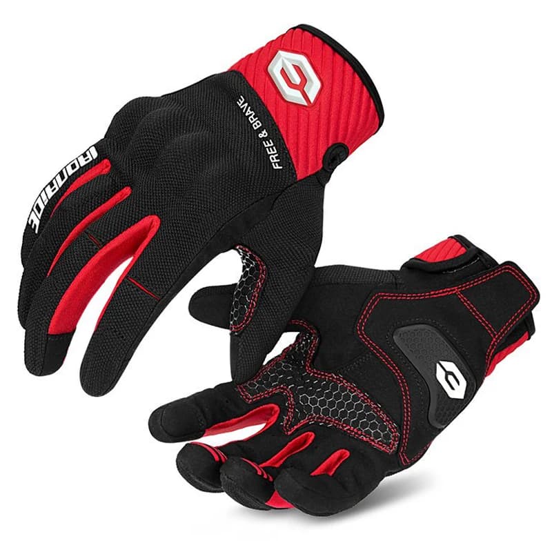 Guanti da moto Guanti da equitazione per moto da esterno Touch Screen Guanti protettivi per dita intere da motocross Guanti da uomo Moto