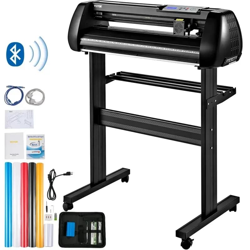 SucceBuy 28/34 pollici Plotter da taglio per vinile Etichette Stampante Macchina da taglio per cartelli Display LCD Pacchetto software SignMaster Bluetooth