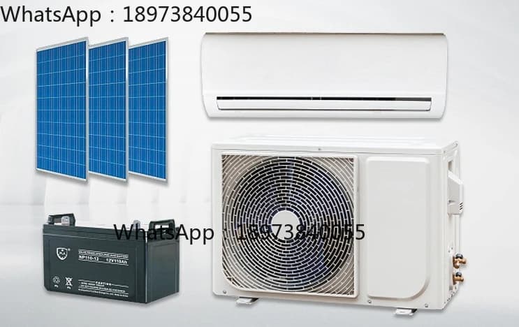 Condizionatore solare 48V 90000BTU Condizionatore solare DC completo Pannello solare fotovoltaico Raffreddamento e riscaldamento rapido a basso rumore