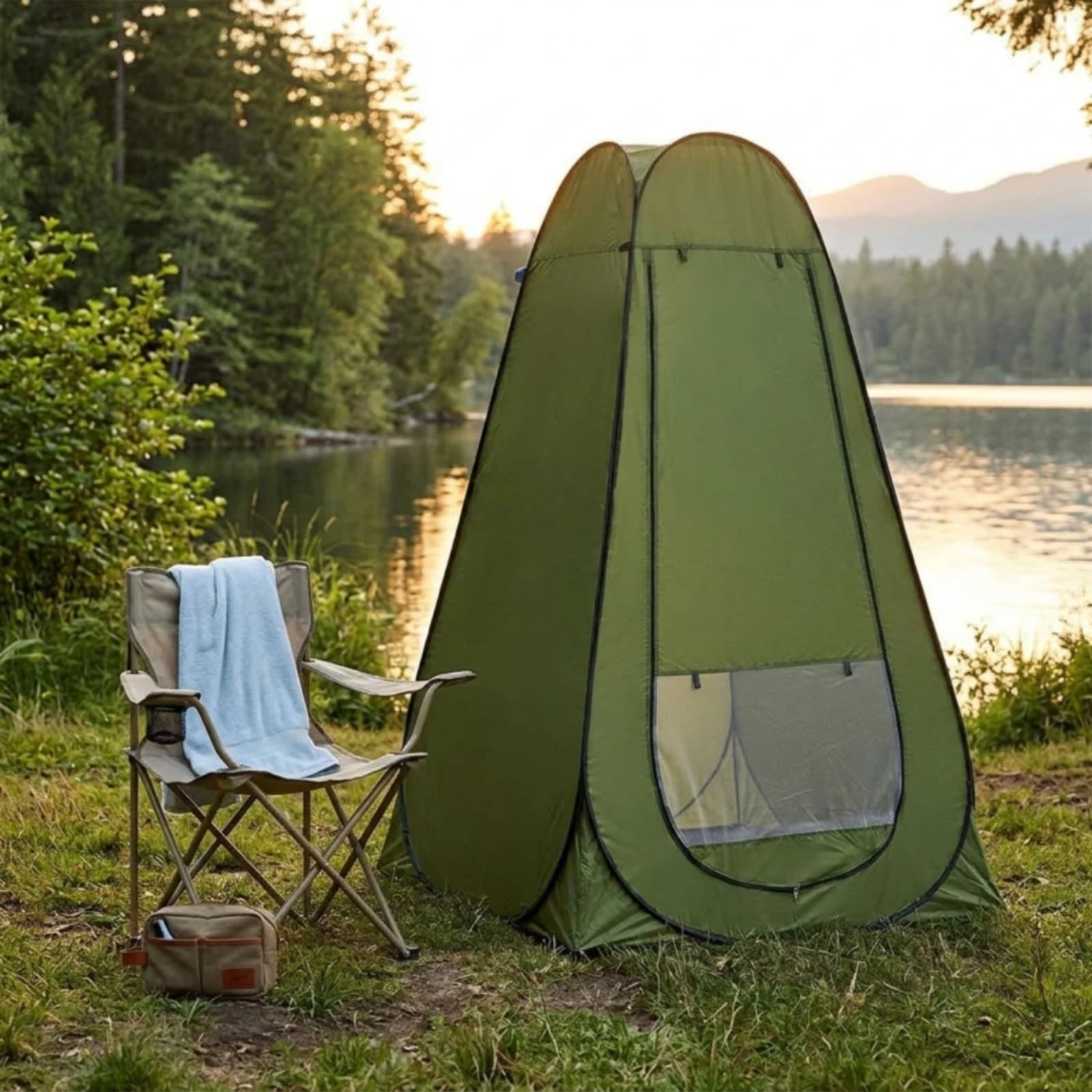 Camping Shower Tent Quick Setup Changing Tent Portable Changing Room Carry Bag Outdoor Gear Rainproof for Fishing