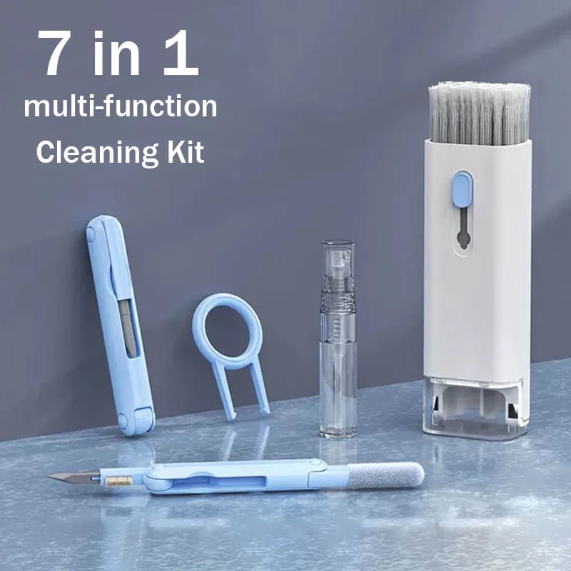 7-in-1 Computer Keyboard Cleaner Kit For Airpods Pro 2 1 2 3 Cleaning Tools Bluetooth Earphone Brush Clean Pen Keycap Extractor